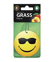  «Смайл» (персик) Картонный ароматизатор GRASS