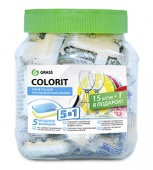 «Colorit» (20г.) (упаковка 16 шт) Таблетки для посудомоечной машины 